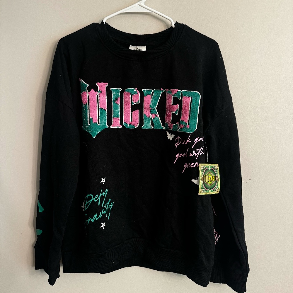 "Wicked" Reversible Sequin Sweatshirt